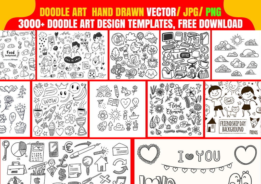 Doodle art images for beginners
