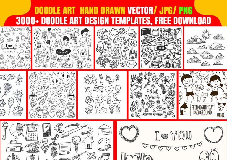 3000+ Doodle art images for beginners, Free Download