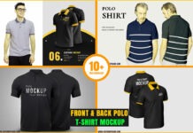 10 Front & back polo shirt mockup PSD template, Free Download 10 Front & back polo shirt mockup PSD template, Free Download