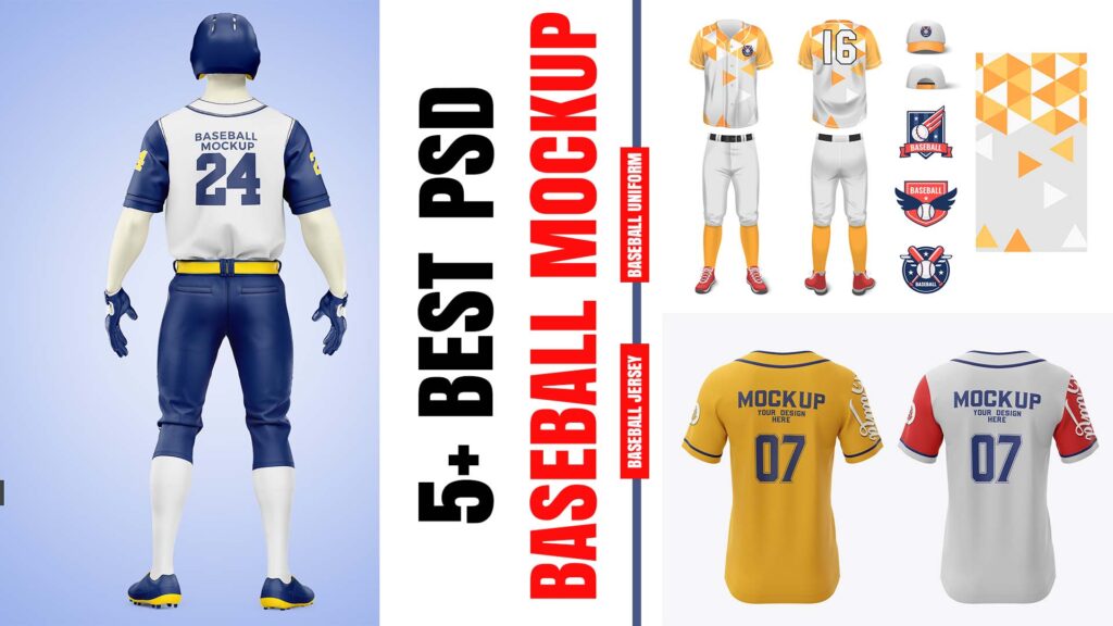 baseball jersey mockup psd free download