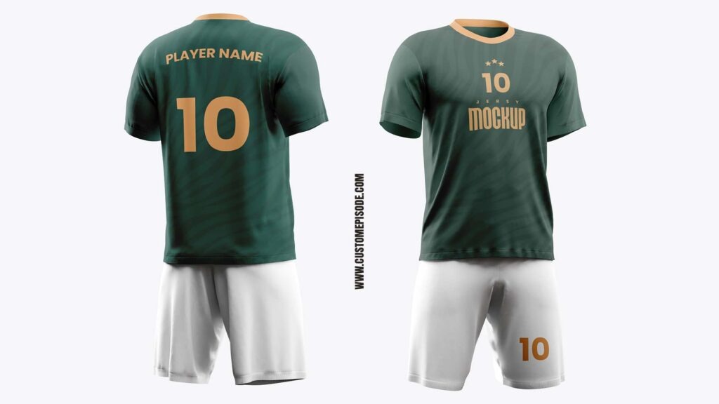 Realistic Football Jersey Mockup Free Download