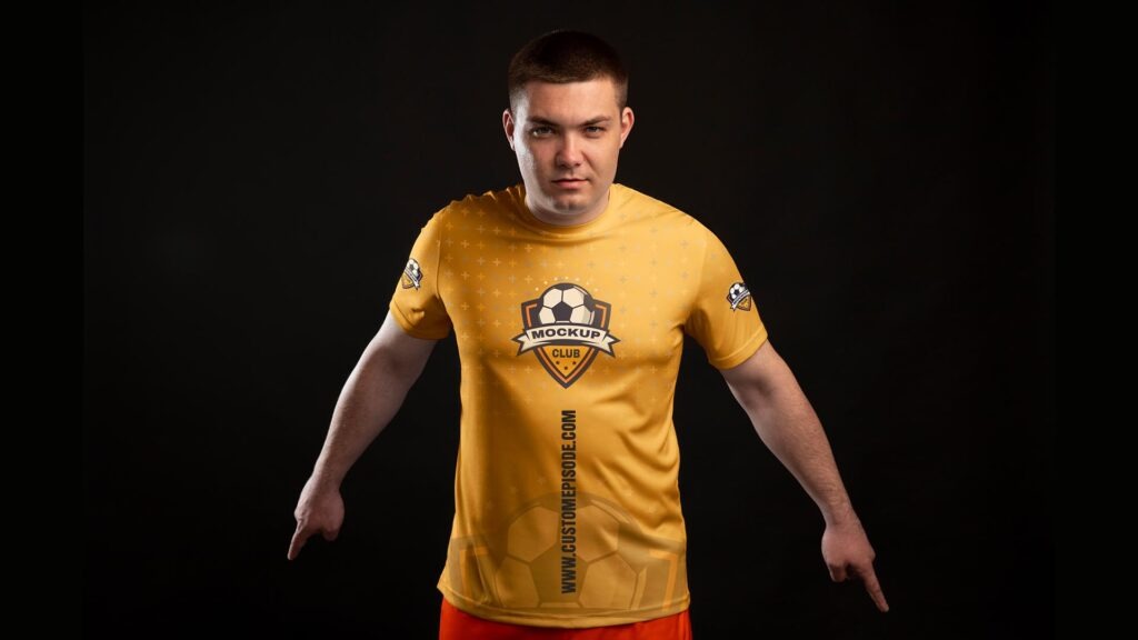 Soccer Jersey mockup PSD free download