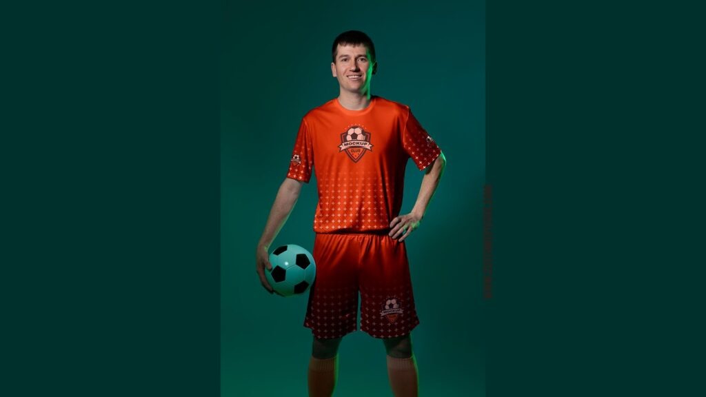 Football jersey mockup psd
