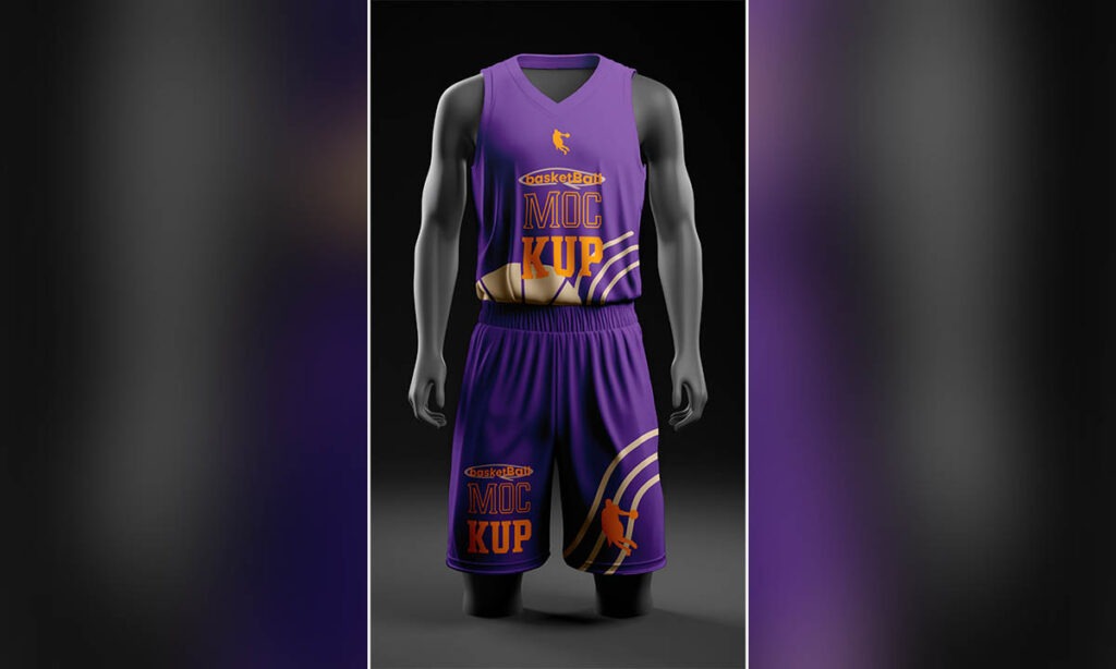 Basketball jersey mockup PSD Free download