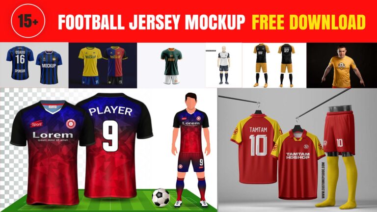 15+ Best Football jersey mockup PSD free download