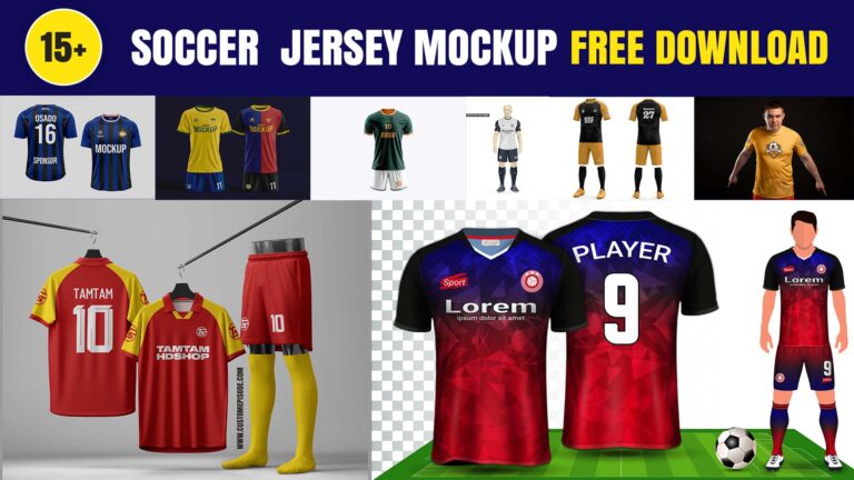 15+ Soccer Jersey Mockup Free Download (PSD Templates)