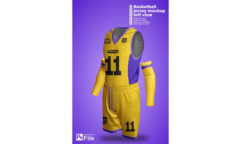  Basketball jersey mockup 