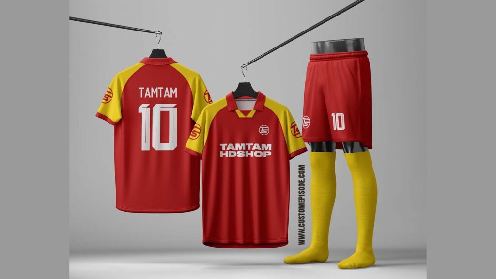 Soccer Jersey mockup PSD free download