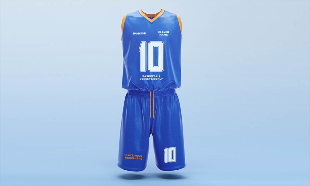 3d basketball jersey mockup free
