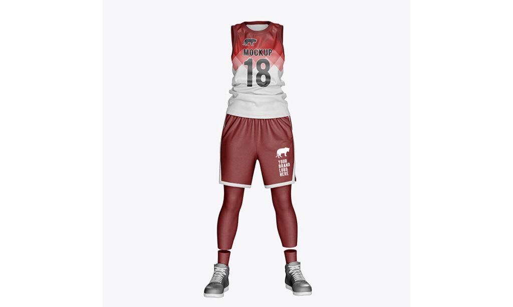 Basketball jersey mockup plain 
