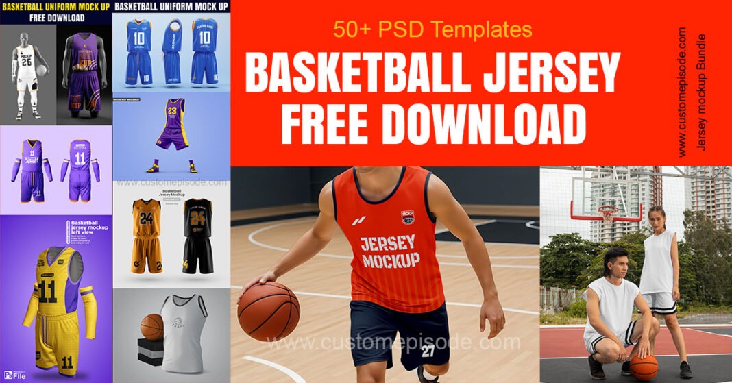 50+ Basketball jersey Mockup Free Download