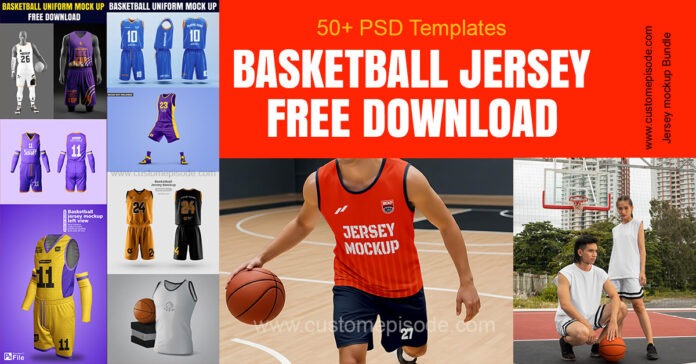 50+ Basketball jersey Mockup Free Download