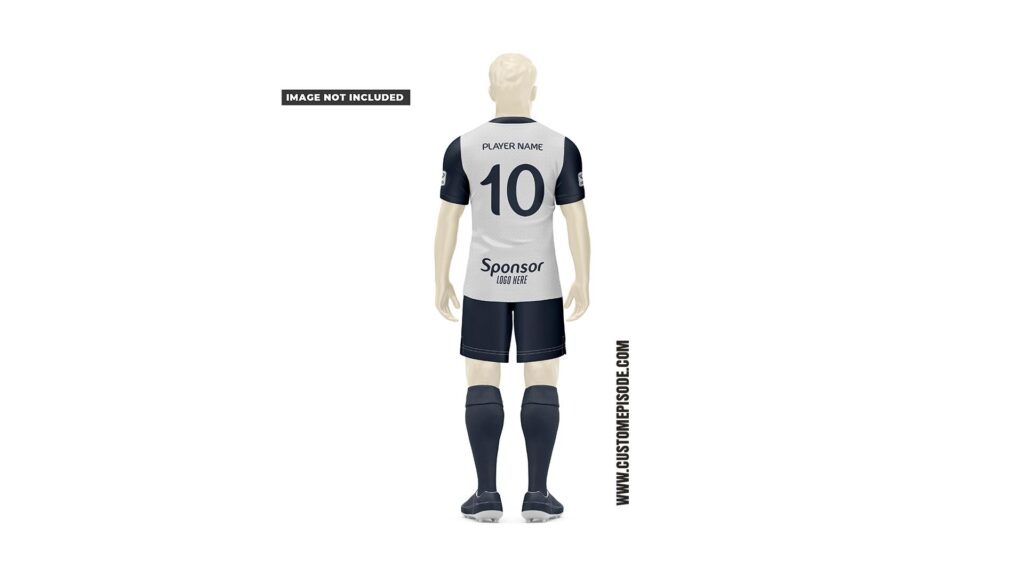 7. Soccer Jersey mockup PSD free download Back Views