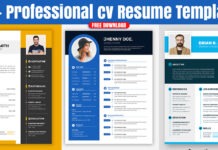 10+ Professional cv Resume Template Free Download 10+ Professional cv Resume Template Free Download