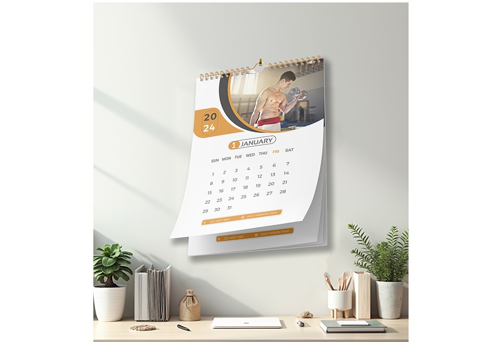10+ Wall Calendar Mockup Free Download