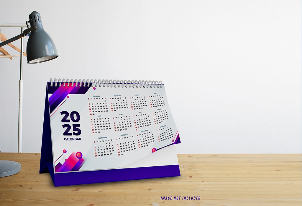 Desk Calendar Mockup