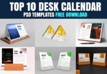 Top 10 Desk Calendar Mockup PSD Free Download Desk Calendar Mockup PSD Free Download