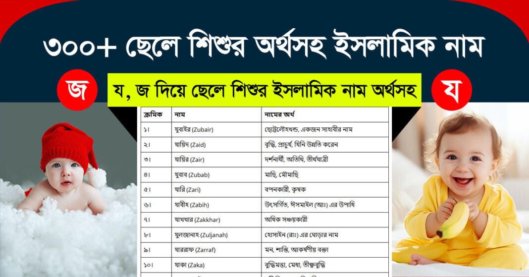 জ, য দিয়ে ছেলেদের অর্থসহ ইসলামিক নাম – ৩০০+ নামের তালিকা ও অর্থ জ, য দিয়ে ছেলেদের অর্থসহ ইসলামিক নাম – ৩০০+ নামের তালিকা ও অর্থ