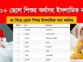 ৪০০+ আ দিয়ে ছেলে শিশুর অর্থসহ ইসলামিক নাম ও তালিকা